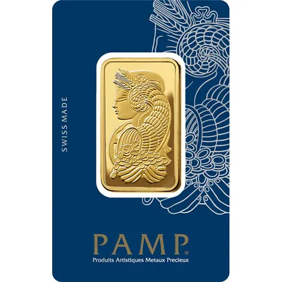 1 Oz Gold Bar - PAMP Suisse - Fortuna - 999.9 Fine In Sealed Assay • $2501.50