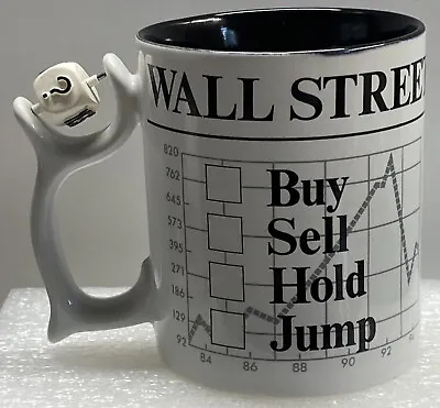 Spinners Wall Street Stock  Buy Sell Hold Jump  Coffee Mug Dice Great Gift Idea • $22.50
