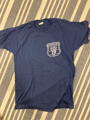 VTG Screen Stars NYPD T Shirt Size L Single Stitch • $28