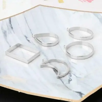 £4.51 • Buy 10 Pcs/Set Hollow Open Back Bezel Pendants For DIY Crafts Keychain Resin Jewelry