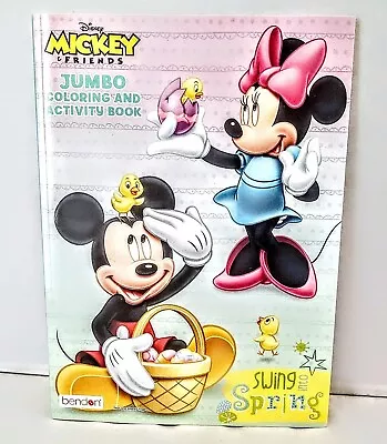 Disney Mickey & Friends Minnie Mouse Swing Spring Easter Jumbo Coloring Book • $4