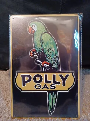 Polly Gas Metal Sign New SEALED! Has Vintage Look.  • $14.90