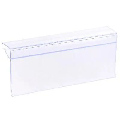 £16.76 • Buy Label Holder 100x42mm Clear Plastic For 4-8mm Glass Shelving, 30pcs