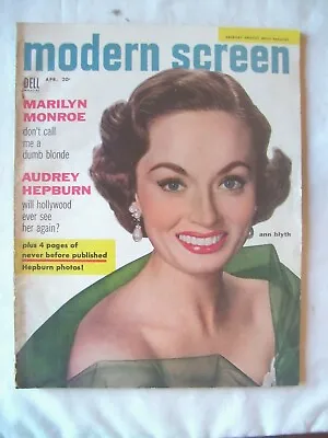Nice Old Modern Screen Vol. 49 No.5 April 1955 Magazine Marilyn Monroe Story!! • $6.89