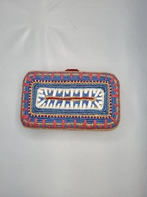$27.29 • Buy Zara Beaded Embroidered Embellished Clutch Box Bag Chain Strap Missing!
