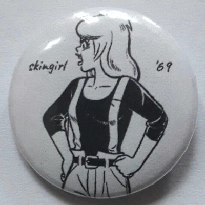 £1.59 • Buy 25mm Badge Skinhead Skingirl 69 Badge The Jam Madness The Specials Button Badge 