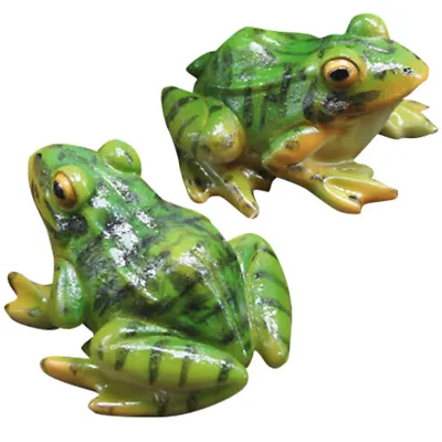 Miniature Frogs Figurine Landscape Ornament Resin Frogs Statues Frogs Figurines • $9.01