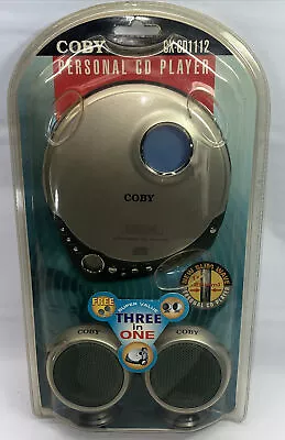 Coby Personal CD Player Headphones Mini Speakers CX-CD1112 Factory Sealed New • $44.99