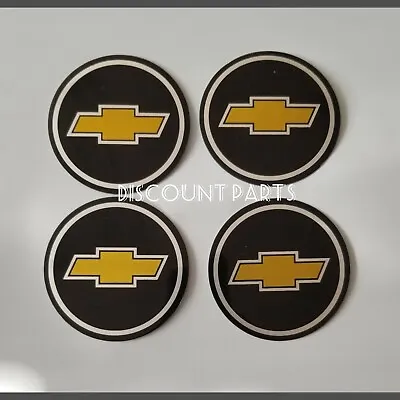 $19.99 • Buy 4pcs CHEVY Emblem Badge RALLY WHEEL CENTER HUB CAPS' LOGO STICKERS