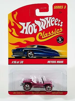 Hot Wheels Classics Meyers Manx / 2007 / Series 3 / Pink W/ Redline Wheels • $15.95