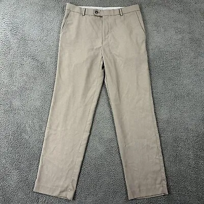 Peter Millar Pants Mens 34x30 Brown Crown Sport Chino Straight Fit Trousers  • $31.59