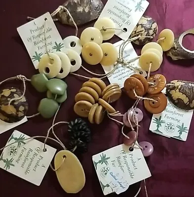 Vegetable Ivory Tagua Nut Buttons 8 Sets 38 Buttons  • $21.99