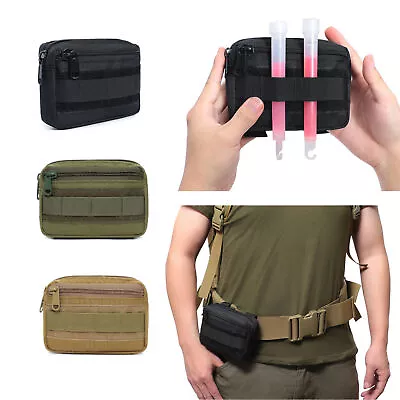 Tactical Molle Pouch EDC Belt Waist Fanny Military Waist Bag Pack Phone Pockets • £7.34