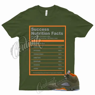 5 Olive Army Solar Orange Black Retro Green Sequoia T Shirt To Match SUCC Jordan • $24.29