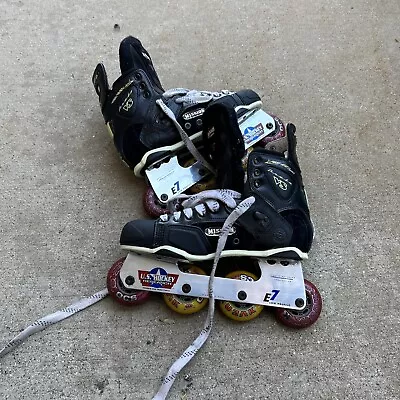 Mission Proto VS  Inline Roller Hockey Skates Men's Size 8D E7 Low Profile • $148.74