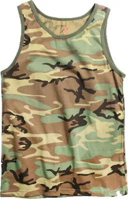 Rothco Camo Tank Top Sleeveless Muscle Tee Tactical Army Military A T-Shirt • $12.99