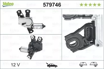 Valeo 579746 Rear Window Windscreen Wiper Motor 12V Replacement Spare LHD RHD • £118.76