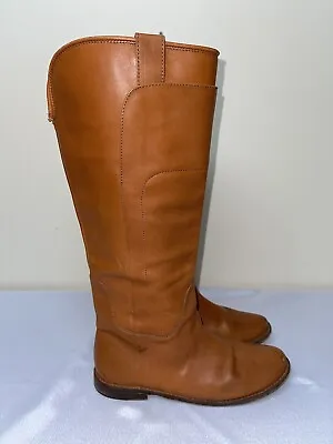 Frye Paige Tall Leather Riding Boot Cognac Leather Size 8 B  3476536 *Read* • $32