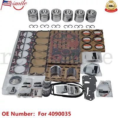 Rebuild Kit W/ Pistons Mains Rods Gaskets For 98.5 - 02 Cummins 24V 5.9L VP44 US • $995.99