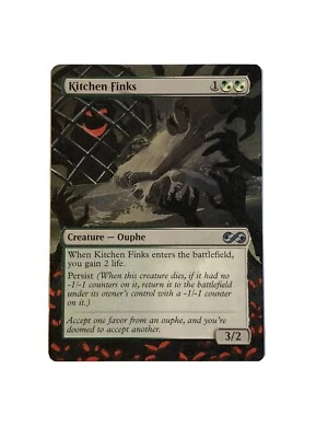 $2.99 • Buy Kitchen Finks - HALLOWEEN ALTERED ART MTG EDH Hand Painted.