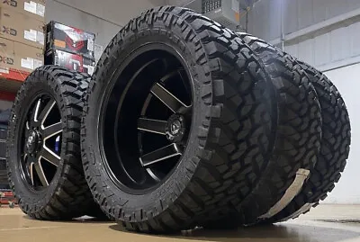 22  Fuel D538 Dually Wheels 35  Nitto MT Tires 8x200 Ford Super Duty F350 F450 • $7499