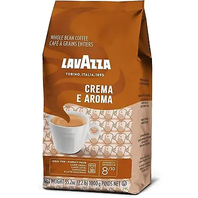 LavAzza Crema E Aroma Latte Medium Roast Arabica & Robust Whole Coffee Bean 1Kg • $37.99