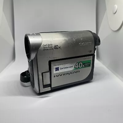 Sony DCR-HC38 Silver 2.5  Display 40x Optical Zoom MiniDV Handycam Camcorder • $50