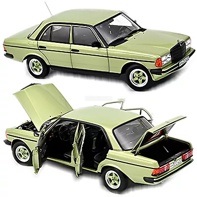 Mercedes Benz 200 AMG W123 Second Series 1984 Silvergreen Metallic 1:18 Norev • $98.24