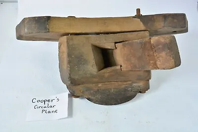 £32 • Buy Vintage Wooden Coopers Circular Compass Plane Wrong Iron By J Fearn Sheffield