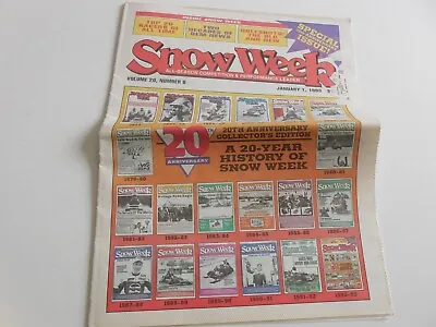 Snow Week Snowmobile Racing Magazine 20th Anniversary Special Issue Vintage Sled • $21