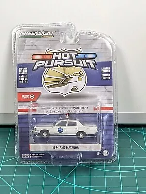 Greenlight 1/64 1974 AMC Matador Hot Pursuit Police 42930A Diecast  Model • $19.18