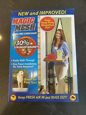 Magic Mesh Hands Free Screen Door NEW! Magnetic Keep Fresh Air In And Bugs Out! • $5.50