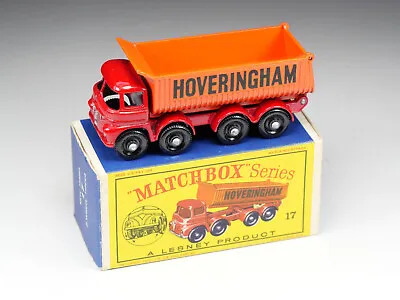 MATCHBOX - 17 - Foden Hoveringham 8-Wheel Tipper - Green Springs - Boxed • £71.71