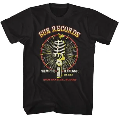 $26.50 • Buy Sun Records Microphone Burst Music Shirt