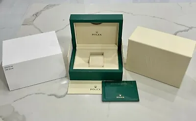 Authentic NEW STYLE ROLEX Watch Box Set + Rolex Card Holder Medium Size *NEW • $622.16