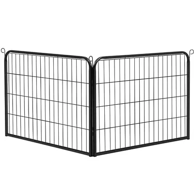 2 Panels Dog Playpen Metal Pet Puppy Pen Small Animals Exercise Fence 60cm High • £13