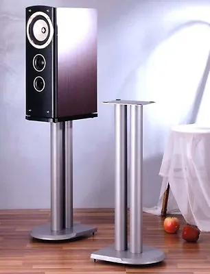 VTI UF Series Pair Speaker Stands 24  Silver  !!! • $181.37