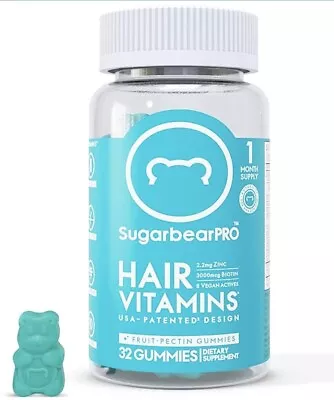 Sugarbear Hair Vitamins - Biotin Zinc Iodine Vitamin C E Folic Acid Inosit • £27.99