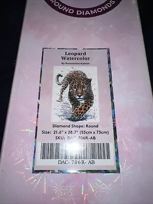 Diamond Art Club  DAC OOS DISC. Kit  Leopard Watercolor  Konstantin Kalinin • $65