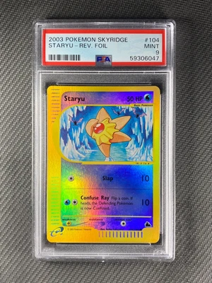 $1.25 • Buy Pokemon Card PSA 9 Mint Staryu Skyridge 2003 Reverse Holo 104/144