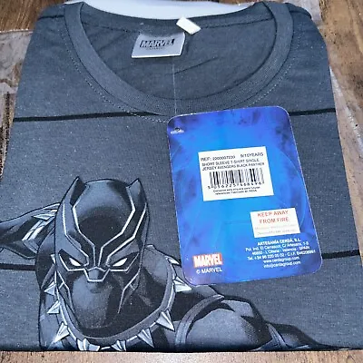 Marvel Boys T Shirt. Single Jersey Avengers - Black Panther Aged 9/10 BNWT • £6