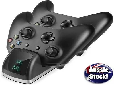 $24.99 • Buy Xbox One/S/X Controller Dual Dock Charging Station + 2 Rechargeable Battery 