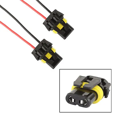 2x 9005 9006 Female Socket Wiring Harness Plug Connector Headlight Fog Light DRL • $10.89