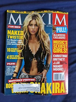 MAXIM Magazine #55 July 2002 Shakira Britney Spears Jennifer Lopez Playboy Sexy • $1.25