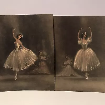 Vintage Turner Mfg Co.  Ballerina Dancers Lithograph Art Signed Sophie • $67.90