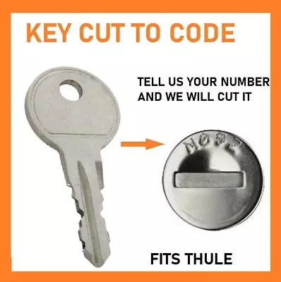 For Thule Or Rhino Roof Rack Key Ski Bike Roof Pod Lock Key To Code Number • $9.27