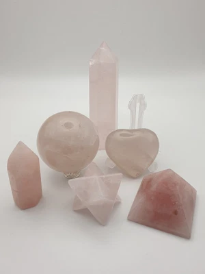 £8.99 • Buy Rose Quartz Natural Crystal Carvings Love Divine