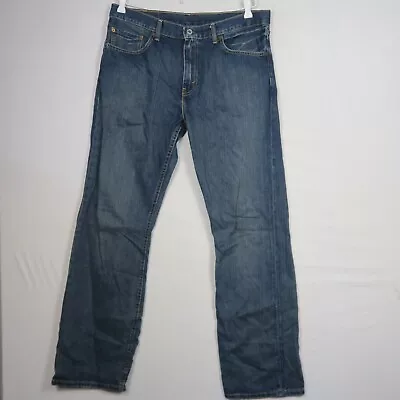 Levi's 503 Mens Jeans Size 36W 34L Blue Straight Relaxed Fit Casual Denim • $33.99