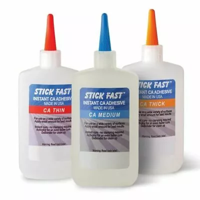 Stick Fast 4.5 Oz CA Glue Cyanoacrylate Adhesive Thin Medium Thick • $15.99
