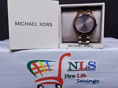 Michael Kors MK3418 Women's Slim Runway Bronze Brown Watch 40mm • $46.73